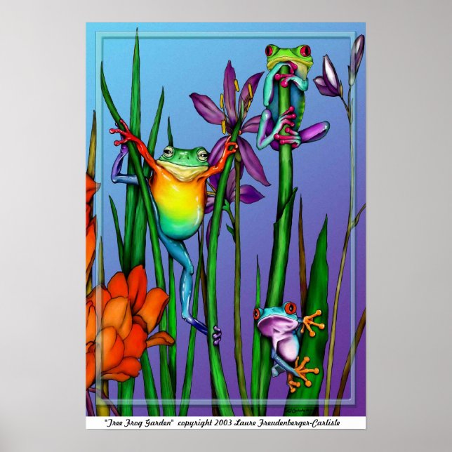 Tree Frog Garden Poster (Front)