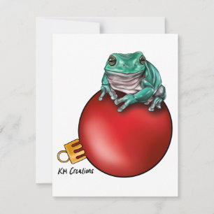 Tree frog - holiday card