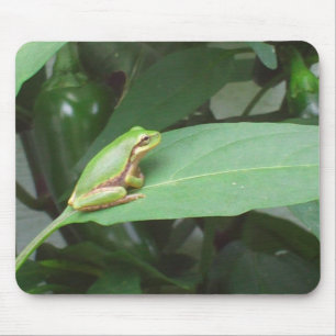tree frog in the peppers mouse pad