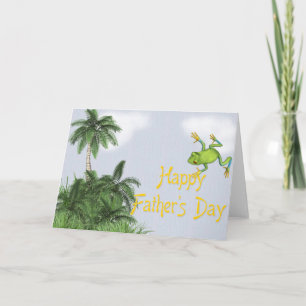 Tree Frog/Jungle Happy Father's Day Card