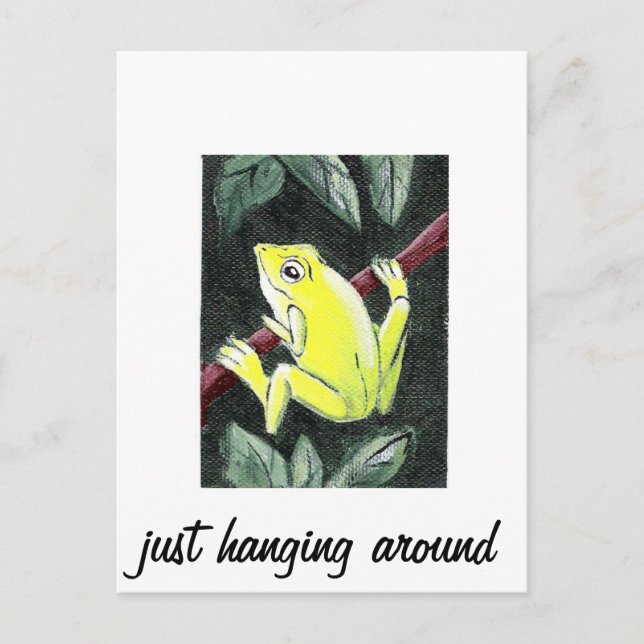 Tree Frog - just hanging around Postcard (Front)