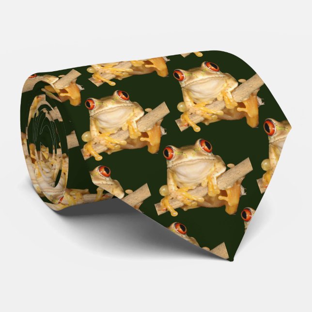 Tree Frog Neck Tie (Rolled)