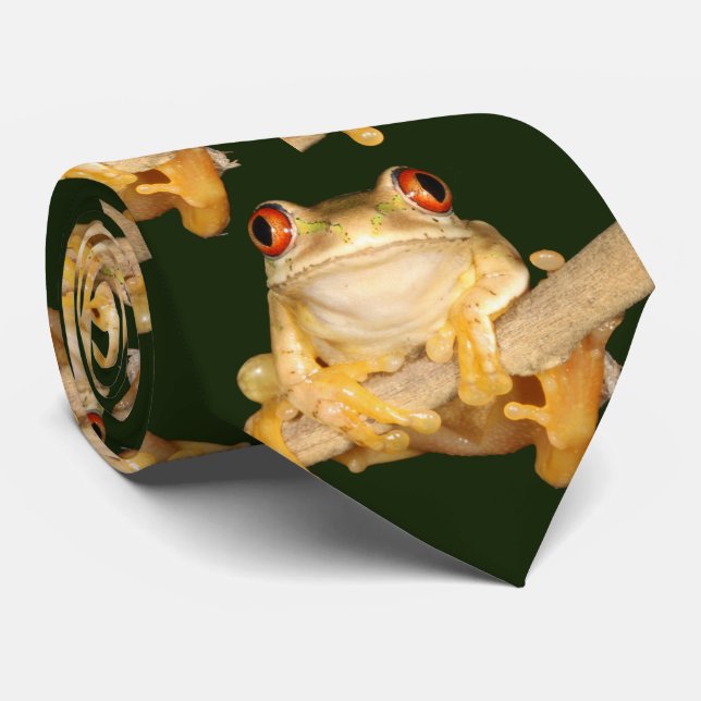 Tree Frog Neck Tie (Rolled)