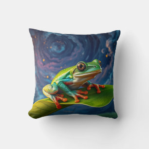 Tree frog night magic cushion