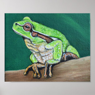 Tree Frog Painting Poster