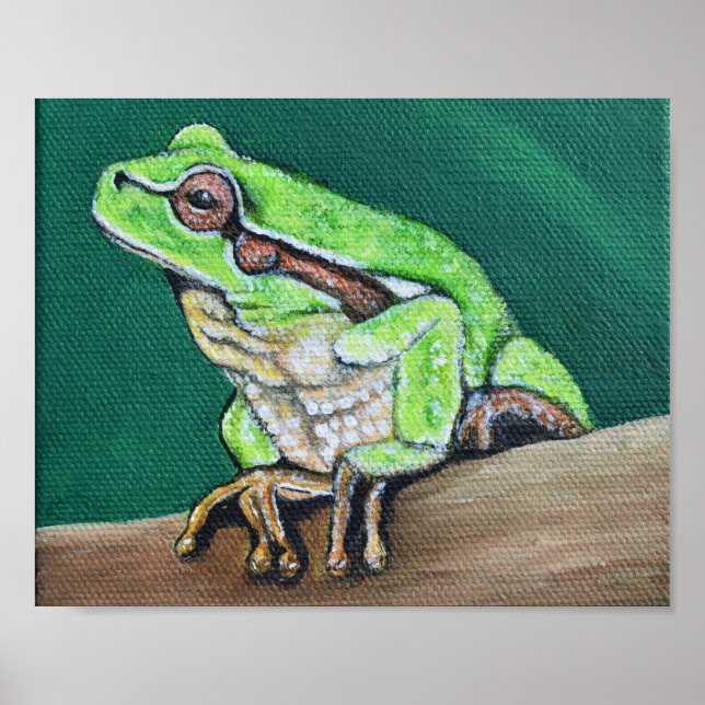 Tree Frog Painting Poster (Front)