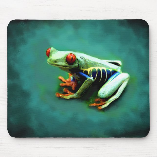Tree Frog Portrait Mousepad (Front)
