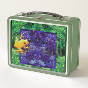 Tree Frog Rainforest  Metal Lunch Box
