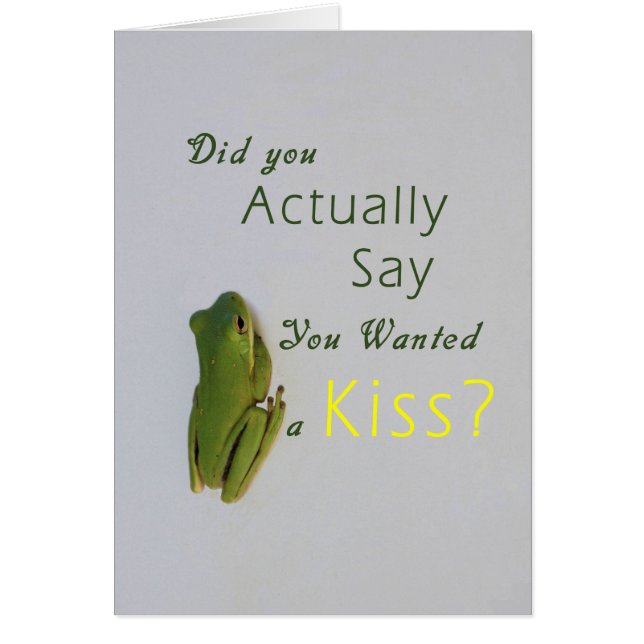 Tree Frog Romance Card (Front)