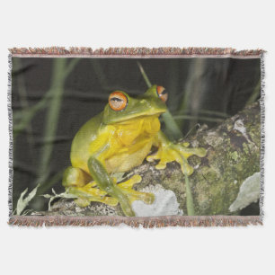 Tree Frog Throw Blanket