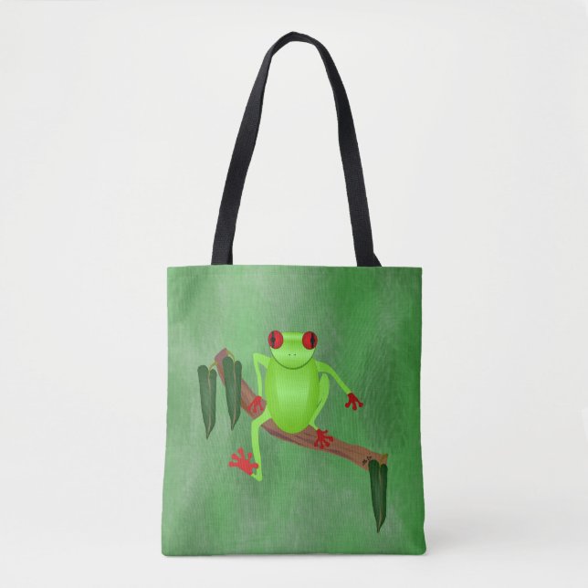 Tree Frog Tote Bag (Front)