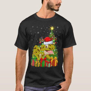 Tree Frog   Xmas Holiday Santa Tree Frog Christmas T-Shirt