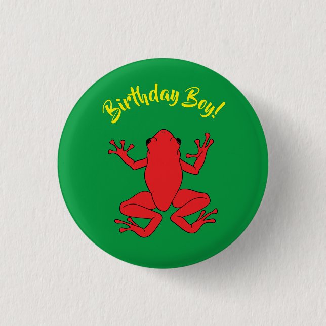 Tree Frogs Kids Birthday Cute 3 Cm Round Badge (Front)
