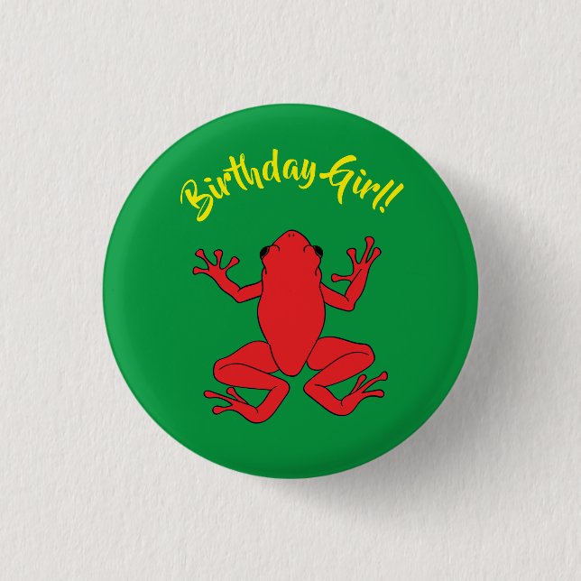 Tree Frogs Kids Birthday Cute 3 Cm Round Badge (Front)