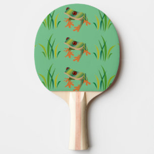 Tree Frogs on Ping Pong Paddles