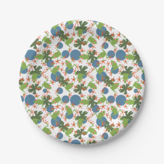 Tree Frogs Paper Plate