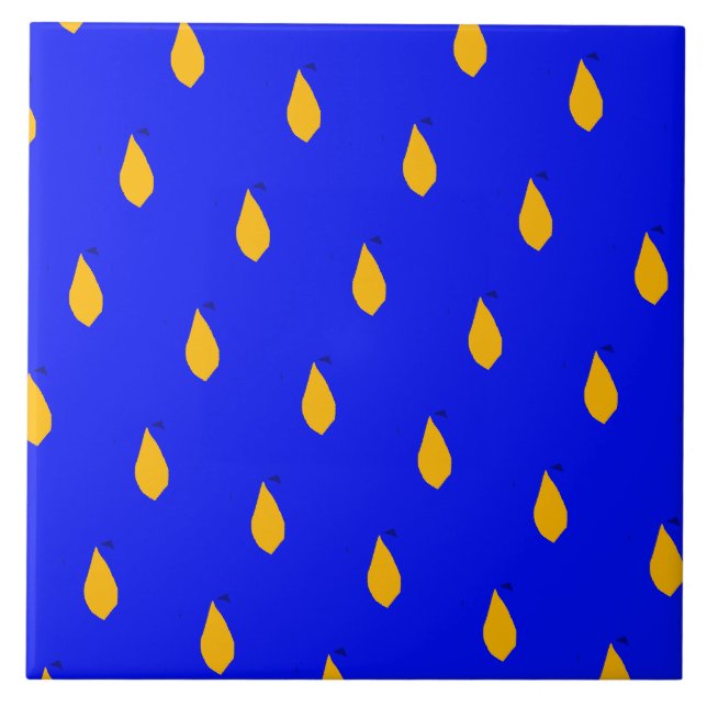 Tree fruits Ceramic Tile (Front)