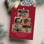 Tree Gallery REAL FOIL Holiday Photo Card<br><div class="desc">Celebrate the season with this modern and stylish card from Berry Berry Sweet. Visit berryberrysweet.com for stylish stationery and personalised gifts!</div>
