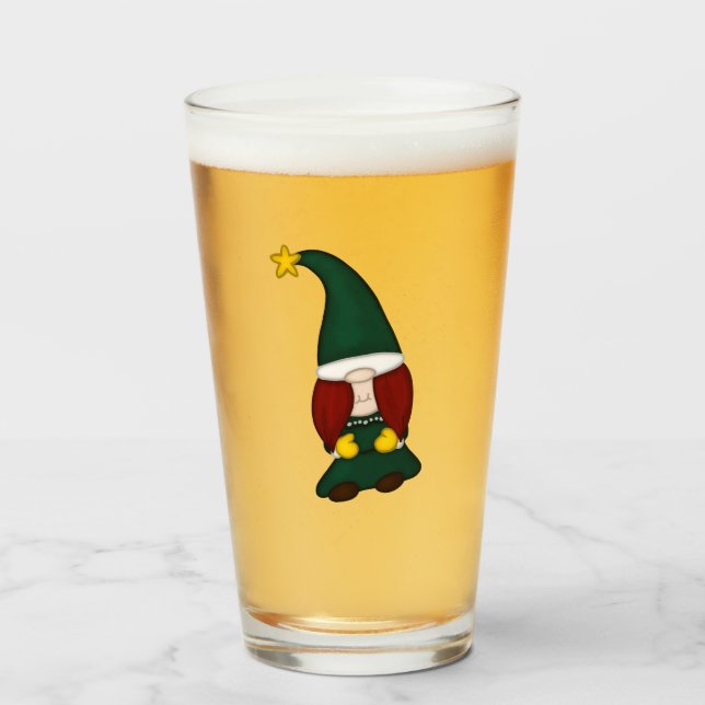 Tree Gnome Beer Glass (Front Filled)