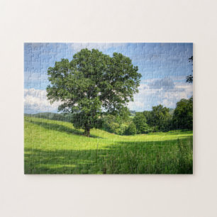 Tree green landscape jigsaw puzzle