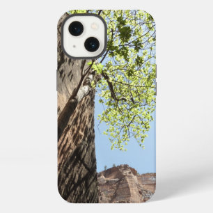 Tree Growing Between Rocks at Zion National Park iPhone 13 Case