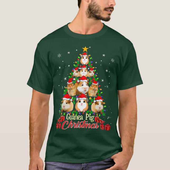 Tree Guinea Pig Christmas Tee Guinea Pig Pyjamas (Front)