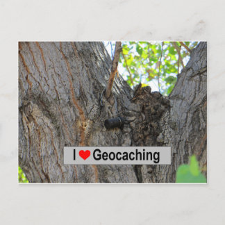 Tree Hanger Cache: Geocaching Postcard