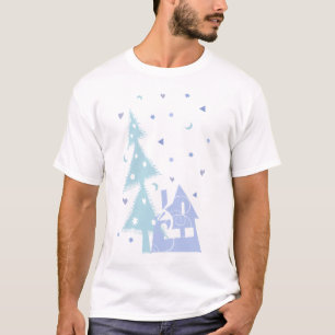 tree&house blue T-Shirt