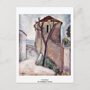 Tree House By Modigliani Amedeo Postcard