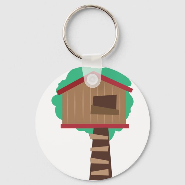 Tree House Key Ring (Front)