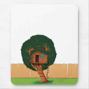 Tree house mouse pad