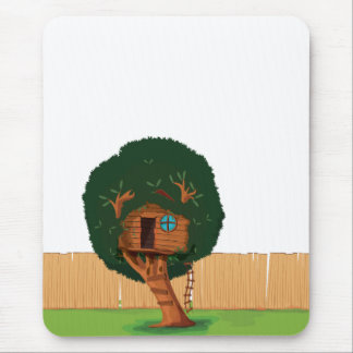 Tree house mouse pad