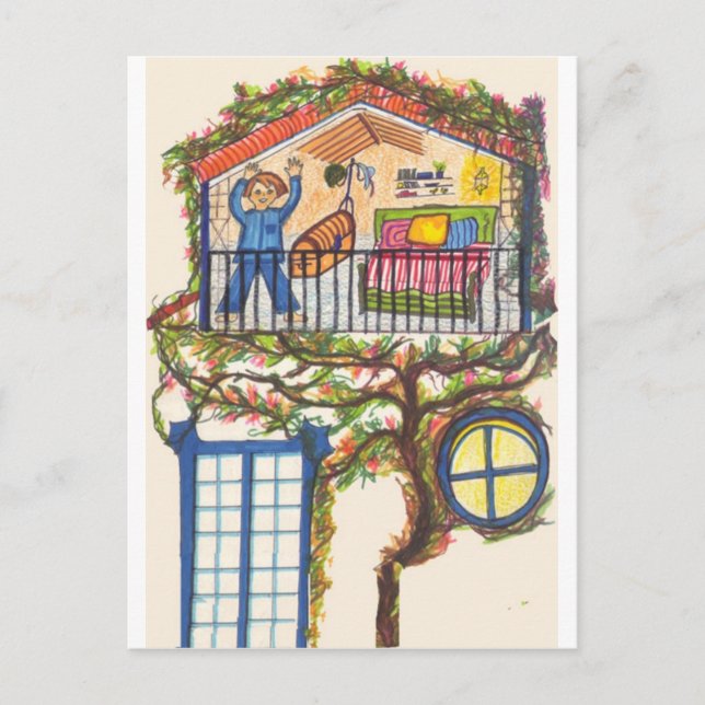 TREE HOUSE POSTCARD (Front)