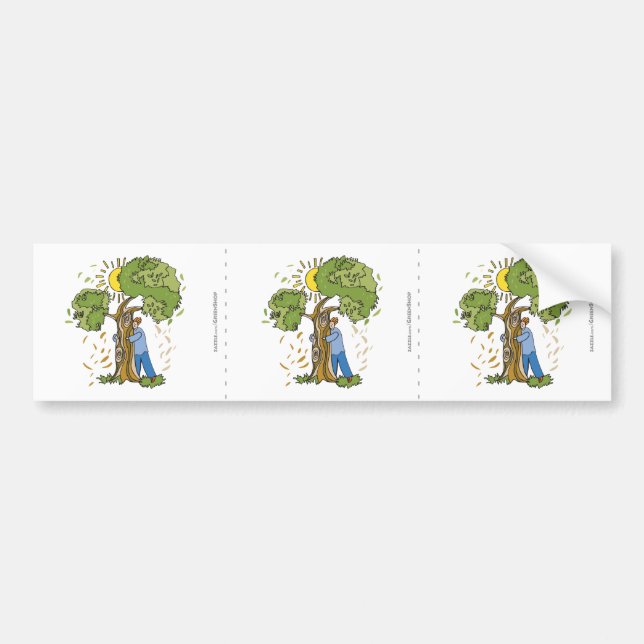 Tree Hugger Bumper Sticker (Front)