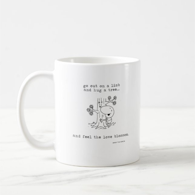 Tree Hugger Coffee Mug (Left)