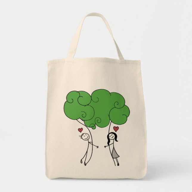 Tree Hugger Grocery Tote (Front)