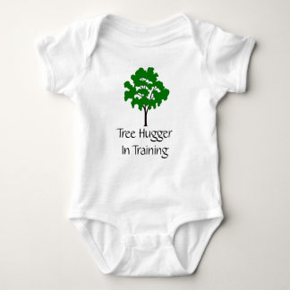 Tree Hugger In Training Organic Baby Shirt