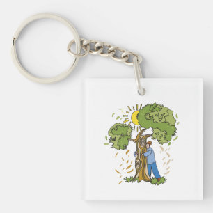 Tree Hugger Key Ring