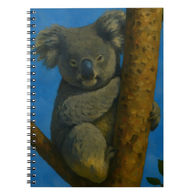 Tree Hugger – Koala in the Canopy Notebook (Front)