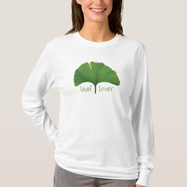 Tree Hugger, Leaf Lover - Ginkgo T-Shirt (Front)