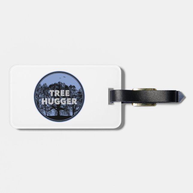 Tree Hugger Luggage Tag (Back Horizontal)