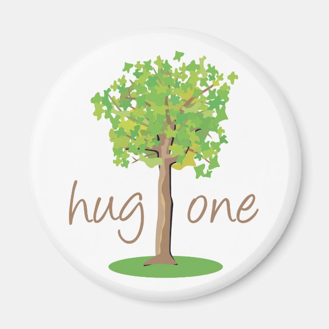 Tree Hugger Magnet (Front)