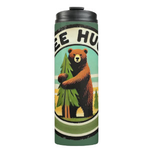 Tree hugger Nature Bear Lovers Thermal Tumbler