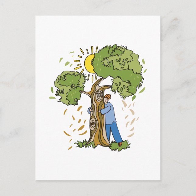 Tree Hugger Postcard (Front)