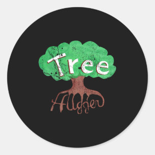 Tree Hugger T Shirt_1 Classic Round Sticker