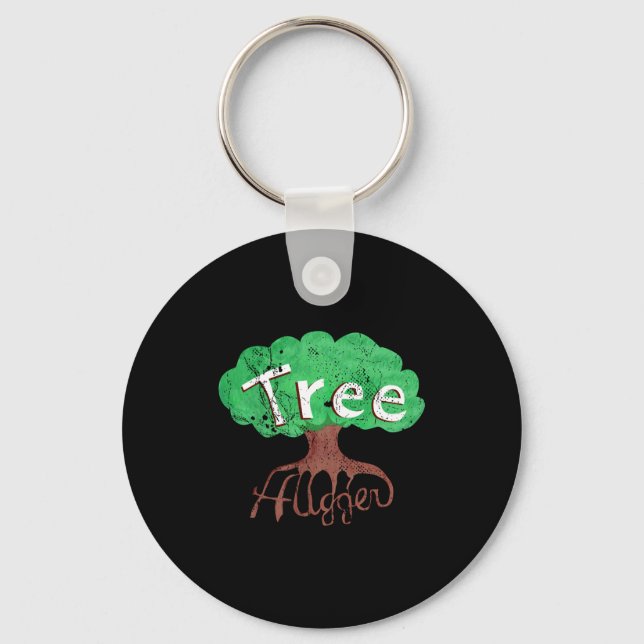 Tree Hugger T Shirt_1  Key Ring (Front)