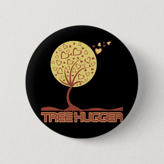 Tree Hugger Tree Hearts 6 Cm Round Badge