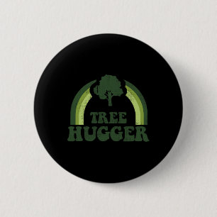Tree Hugger Vintage Retro Nature Environmental Ear 6 Cm Round Badge