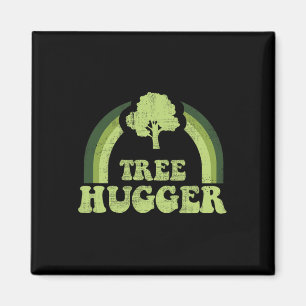 Tree Hugger Vintage Retro Nature Environmental Ear Magnet