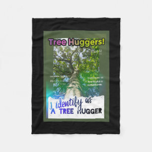 Tree Huggers Extraordinaire. Zine Cover Fleece Blanket